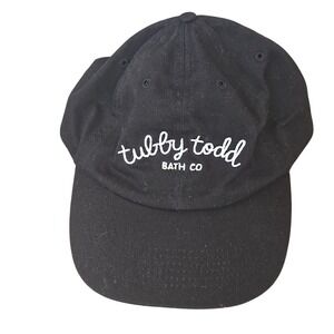 Tubby Todd Bath Co Blacl Hat Cap 100% Cotton